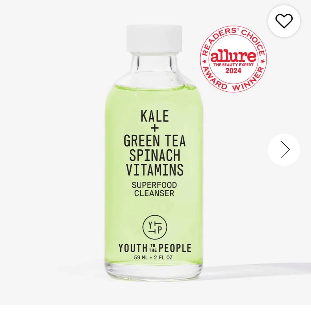 Youth to the People Superfood Cleanser powerful but gentle, all skin types